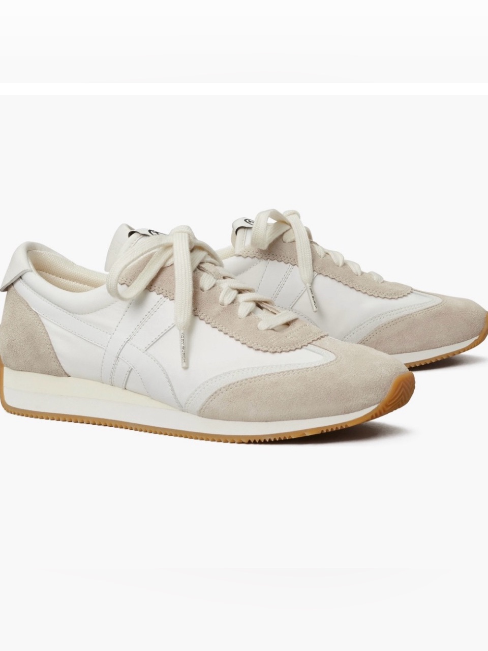 Tory Burch Hank Suede-Trim Sneakers- Sz. 9.5